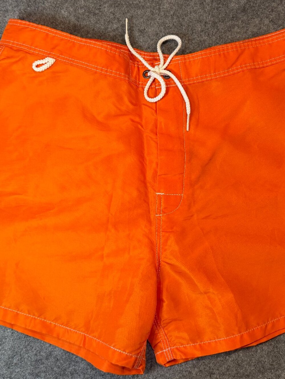 Sundek Men's Board Shorts Size 32 Orange Rainbow Stripe Swim Trunks - Picture 2 of 9
